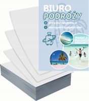 Ulotki A4 reklamowe firmowe 5000szt dużo wzorów do wyboru BIURO PODRÓŻY