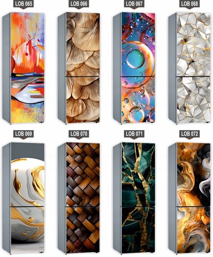 Mata magnetyczna magnes ozdobny na lodówkę abstrakcyjne kolorowe warkocze na Arena.pl