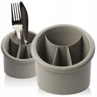 OCIEKACZ NA SZTUĆCE OWALNY KOLOR BEŻ 15X11 PLASTIKOWY Z PODSTAWKĄ