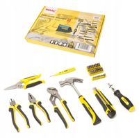 zestaw komplet narzędziowy narzędzia 49el klucze wkrętaki bity wmc tools