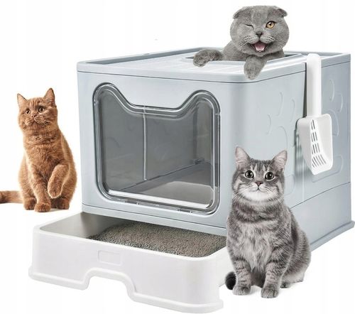 Duża Kuweta dla KOTA Zamknięta Kryta Zamykana z Szufladą z Łopatką XXL na Arena.pl