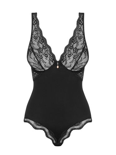 Obsessive Body z Koronką na Fiszbinach Delikatne Kobiece L/XL Luvae czarne na Arena.pl