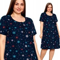 KOSZULA NOCNA 4 guziki LINIA PLUS SIZE nadwymiar DUŻA ROZMIARÓWKA duże XL