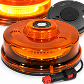 LAMPA OSTRZEGAWCZA UFO II R65 48 LED NA MAGNES