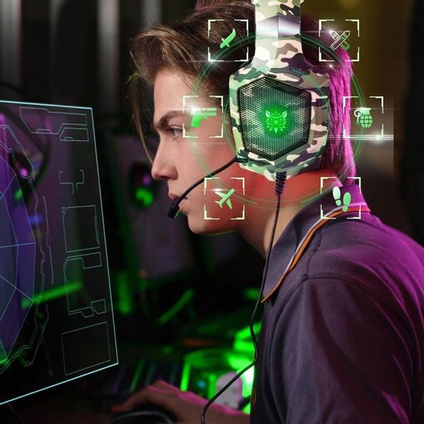 ONIKUMA K8 CAMO SŁUCHAWKI GAMINGOWE NAUSZNE PRZEWODOWE Z MIKROFONEM RGB zdjęcie 10