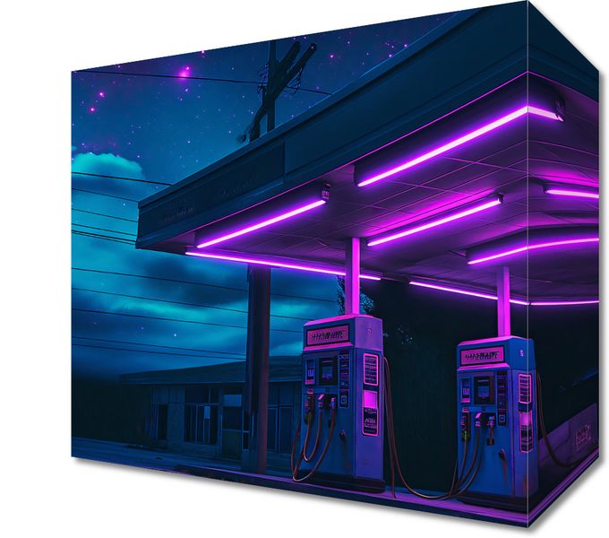 Obraz 20x20cm Moc Neonowej Nocy zdjęcie 1