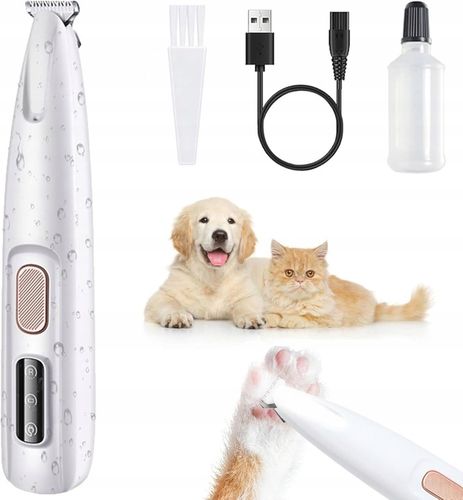 MASZYNKA DO STRZYŻENIA PSÓW PSA KOTA ZWIERZĄT TRYMER CICHA LED AKUMULATOR na Arena.pl