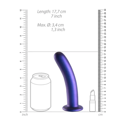 ouch! smooth silicone g-spot model 17 cm z przyssawką metallic na Arena.pl