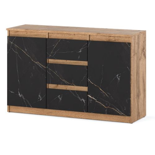 Komoda Do Salonu Sypialni 3 Szuflady Szafka Agnes Dab Wotan San Sebastian na Arena.pl