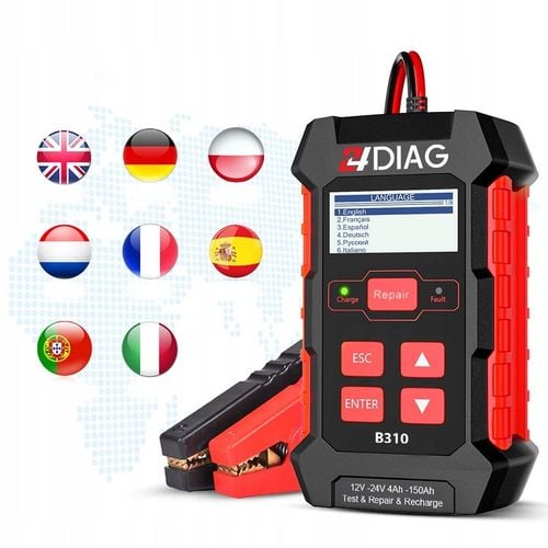 TESTER DO AKUMULATORÓW PROSTOWNIK B310 12V 24V 10A na Arena.pl
