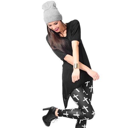 TUNIKA MIDSLEEVE /CZARNA S/ na Arena.pl