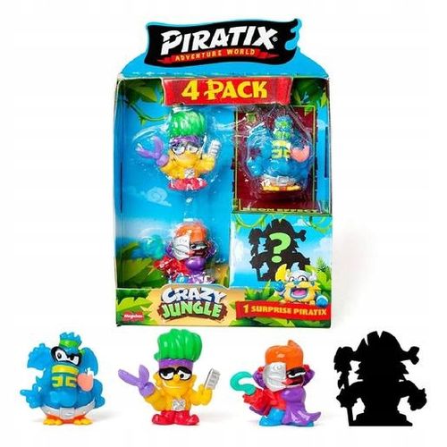 PIRATIX Crazy Jungle Mini Zestaw 4 Figurek na Arena.pl