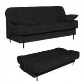 Kanapa sofa Sara rozkładana wersalka do spania Rene Family meble czarna