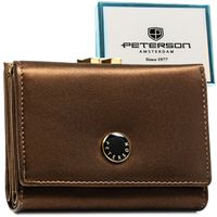 średniej wielkości portfel damski wykonany ze skóry naturalnej