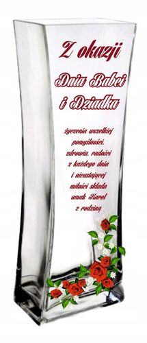 Wazon z nadrukiem prezent na dzień BABCI i DZIADKA na Arena.pl