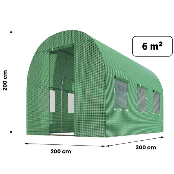 Tunel ogrodowy 2x3m 6m2 Plonos zdjęcie 6