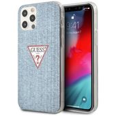 Etui Guess do iPhone 12 Pro Max, Niebieski