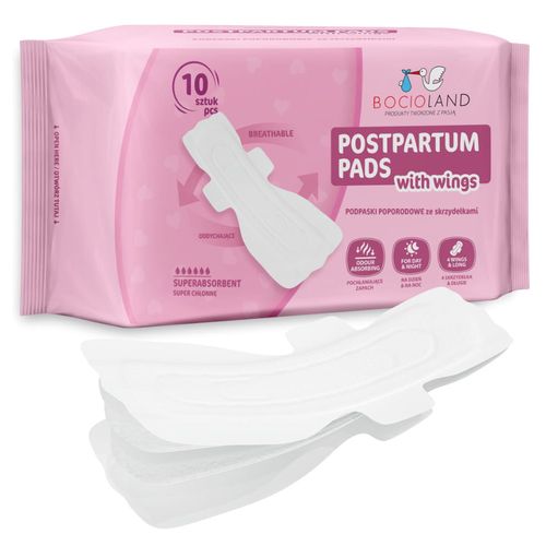 BOCIOLAND PODKŁADY WYSOKOCHŁONNE POPORODOWE 10 SZTUK na Arena.pl