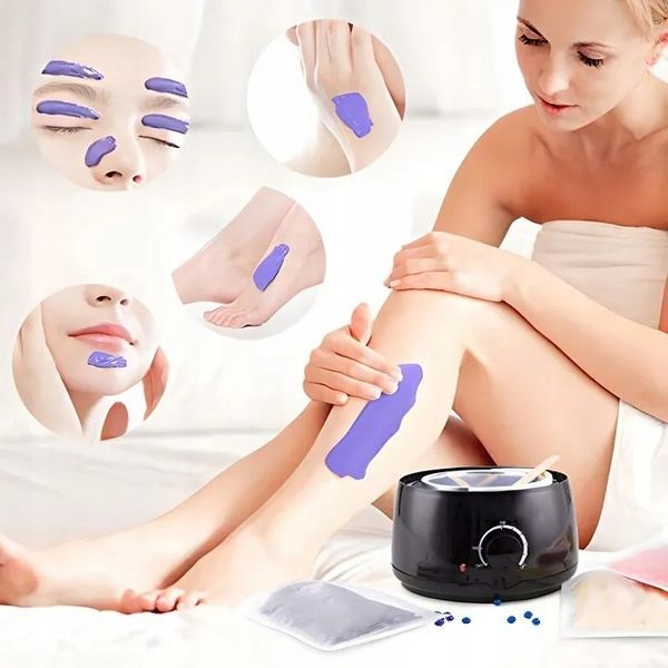 PODGRZEWACZ WOSKU + TWARDY WOSK 400g+100 PATYCZKÓW ZESTAW DO DEPILACJI zdjęcie 4