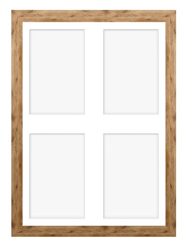 Ramka na 4 zdjęcia Hekla 30x40x4 MDF galeria naturalny 1szt. na Arena.pl