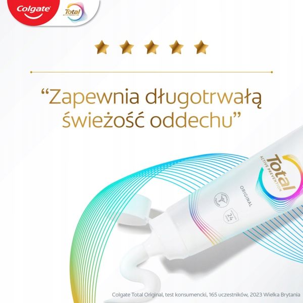 COLGATE TOTAL ORIGINAL PASTA DO ZĘBÓW MULTIOCHRONNA Z FLUOREM 20 ML zdjęcie 6