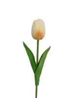 Tulipan silikonowy cieniowany pomarańczowy sztuczny kwiat 34 cm 1 szt.