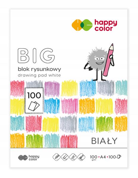 Blok Rysunkowy Big, A4/100Ark 100G 8917 zdjęcie 2