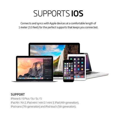 SPIGEN C10LS MFI LIGHTNING CABLE 100CM WHITE na Arena.pl