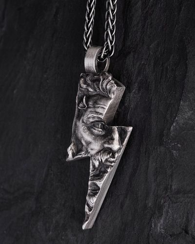 Srebrny wisiorek ZEUS. LIGHTNING na Arena.pl