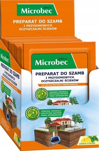 bros - microbec ultra 25g zapach cytryny - preparat do szamb - 18 szt. na Arena.pl