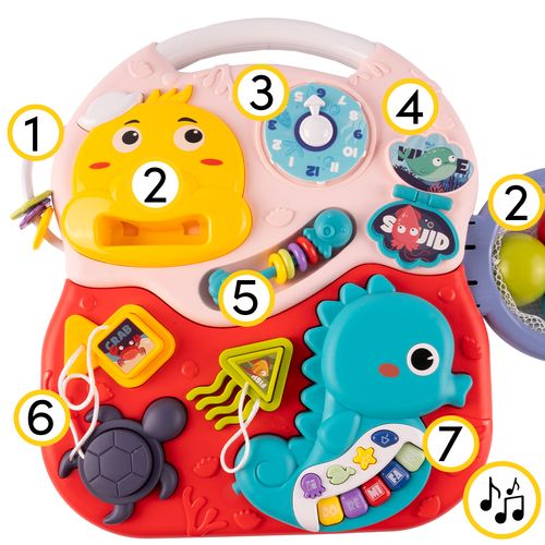 Chodzik Edukacyjny Interaktywny Panel 2w1 Muzyczny Tablica na Arena.pl