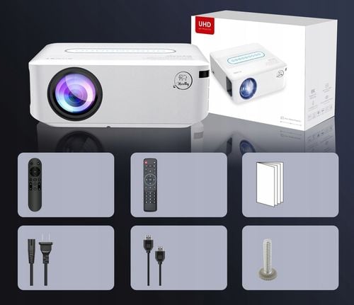 PROJEKTOR RZUTNIK ANDROID SMART TV WIFI FULL HD 12000LM 4K LED na Arena.pl