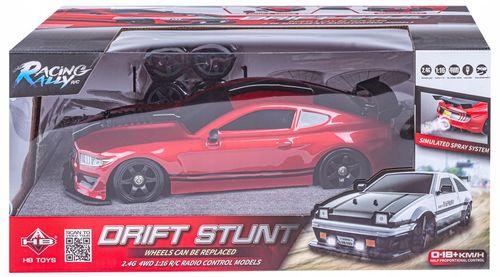 DUŻY Samochód Zdalnie Sterowany Auto RC Do Driftu Led Dym 4x4 MUSTANG DRIFT na Arena.pl