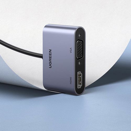 przejściówka adapter usb - hdmi + vga szara na Arena.pl