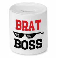 Skarbonka Dla Brata Braciszek Boss Prezent Z Nadrukiem Ze Zdjęciem