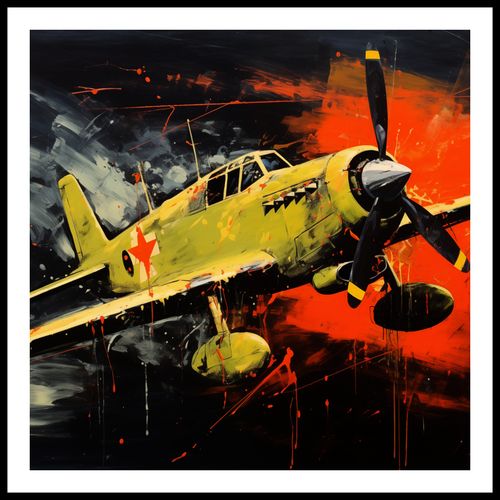 Plakat 90x90cm Barwny Przelot na Arena.pl