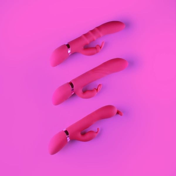 Stimulating Rings, Vibrating G-Spot Rabbit - Pink zdjęcie 9