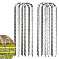 6 SZT ŚLEDZIE KOTWY DO TRAMPOLINY NIERDZEWNE 8MM 30CM