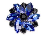 Broszka Niebieska Jablonex Prezent Montana Vintage