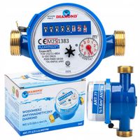 WODOMIERZ LICZNIK WODY ZIMNEJ DN15 1/2 1,6m3 LEGALIZACJA 2030 DIAMOND