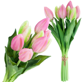 Tulipan Gumowe Piękny Bukiet Realistyczny Wiosna Wielkanoc