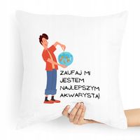 Prezent Poduszka Dla Akwarysty Akwariarza Z Nadrukiem Ze Zdjęciem