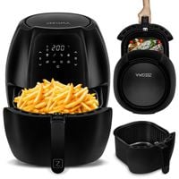 FRYTKOWNICA BEZTŁUSZCZOWA 7,7 L FRYTOWNICA MOCNA 1800W DUŻA AIR FRYER