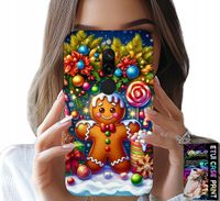 ETUI DO XIAOMI REDMI 8 - PIERNIK, CUKIERKOWE WZORY ŚWIĘTA + SZKŁO