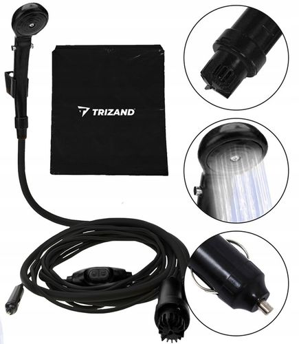 Prysznic TURYSTYCZNY Kempingowy pod Namiot Przenośny Pompka Elektryczna 12V na Arena.pl