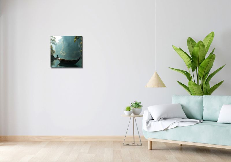 Obraz 40x40cm Samotność na Tafli zdjęcie 2