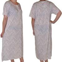 Bawełniana koszula nocna czysta bawełna na lato. Rozmiar: Uniwersalny, Kolor: Szary