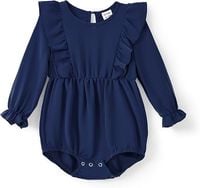 Sukienka dziewczęca elegancka vintage granatowa gładka wizytowa 2 lata