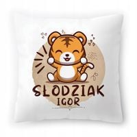 Poduszka Dla Igora Na Urodziny Ze Zdjęciem Na Prezent Biała 40X40 Cm