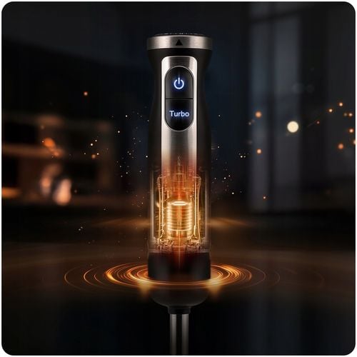 Blender ręczny 1500W czarny Berdsen tytanowe ostrza wielofunkcyjny 5w1 na Arena.pl